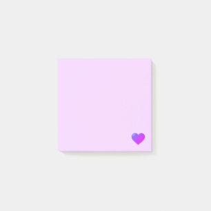 Bloco Post-it Coração multicolorido de Emoji