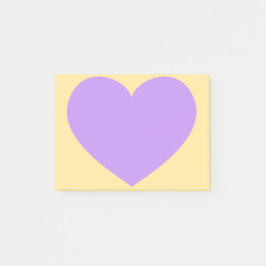 Bloco Post-it Coração Roxo