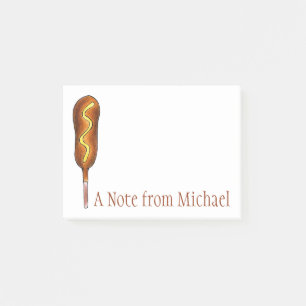 Bloco Post-it Corno Personalizado Corndog com Mostarda Postada