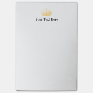 Bloco Post-it Coroa unisex do jubileu do salão de beleza do