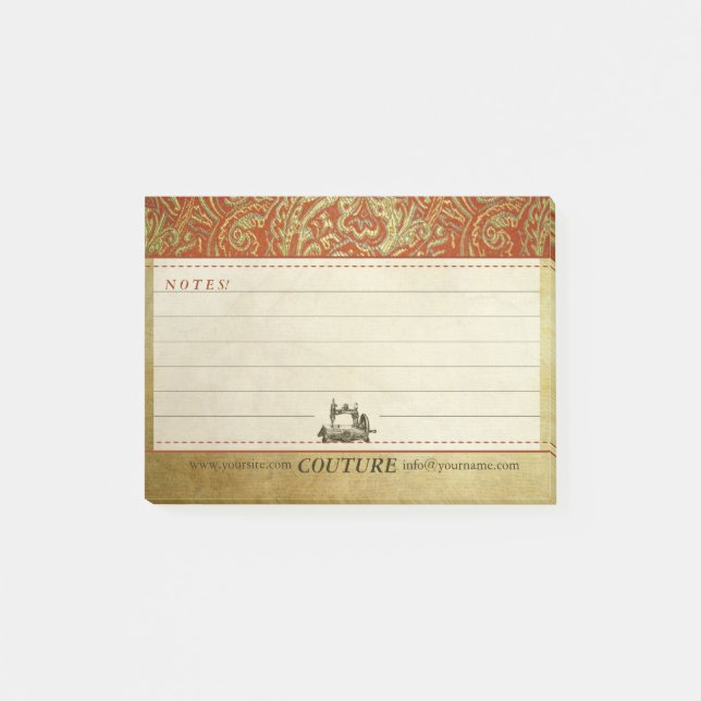 Bloco Post-it COUTURE - PostIt (Frente)