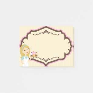 Bloco Post-it Cupcake Baker Louro D12 Postar Notas De Ti Pad 1