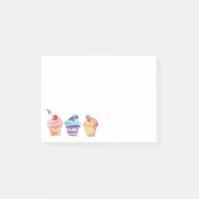 Bloco Post-it Cupcakes (Frente)