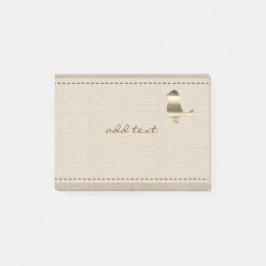 Bloco Post-it Cute Poste-O Em Estilo Com Uma Pata De Linen De Pá