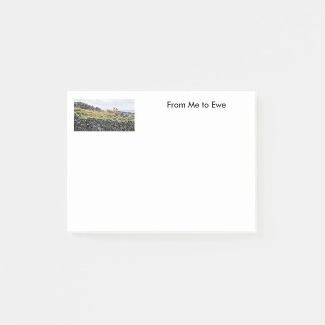 Bloco Post-it De Mim para Ovelha (Frente)