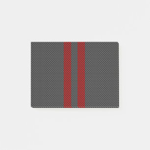 Bloco Post-it Decor de Estilos de Carbono Vermelho Borgonha