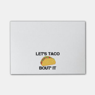 Bloco Post-it Deixe-nos ataque do Taco ele