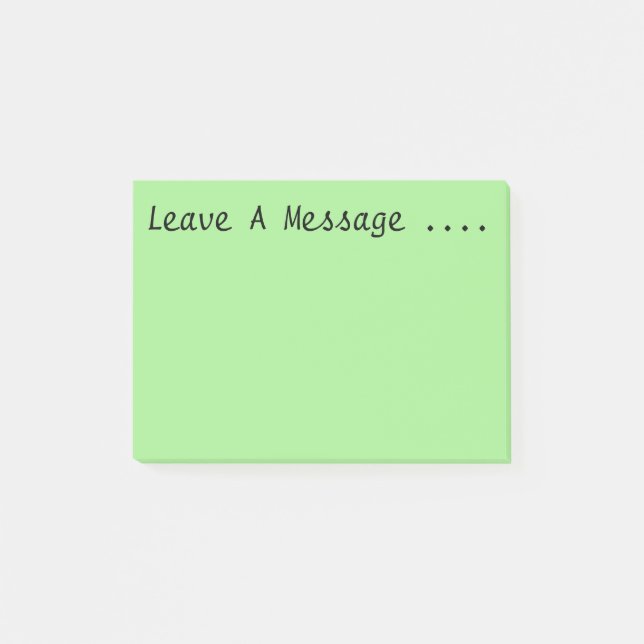 Bloco Post-it Deixe uma mensagem (Frente)