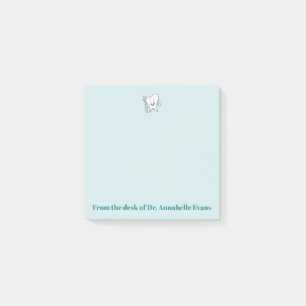Bloco Post-it Dente e escova azuis