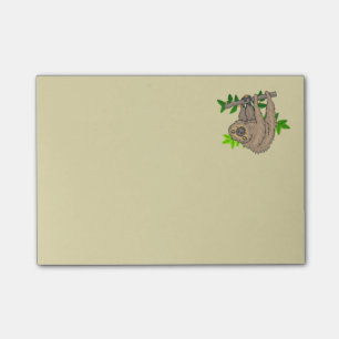 Bloco Post-it Desenho de uma prega de cabeça para baixo