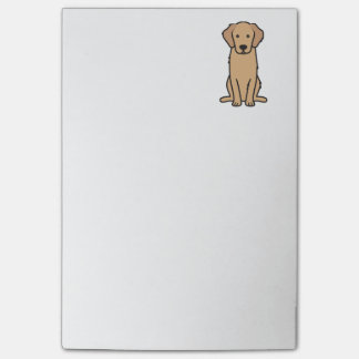 Bloco Post-it Desenhos animados do cão do golden retriever