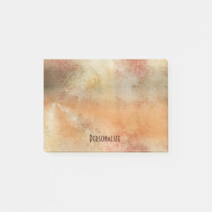 Bloco Post-it Design Abstrato Rústico de Grunge em Cores de Qued