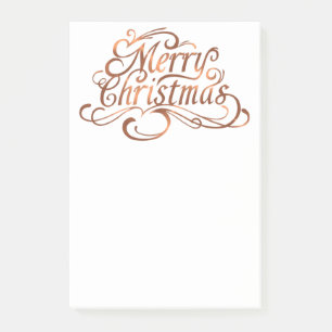 Bloco Post-it Design de guião de Natal Feliz