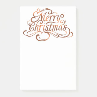 Bloco Post-it Design de guião de Natal Feliz