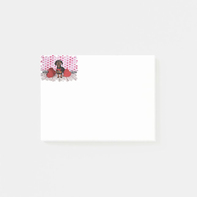 Bloco Post-it Dia dos namorados - Leikos - Dachshund (Frente)