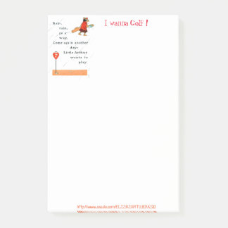 Bloco Post-it "Dia Rainy Golf"