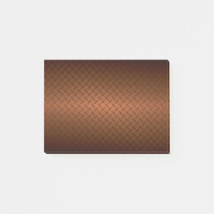 Bloco Post-it Diamondplate Look Pattern Black to Copper Fade (Pa