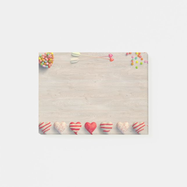 Bloco Post-it dias de os namorados Postam Notas (Frente)