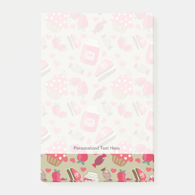 Bloco Post-it Doces retros (Frente)