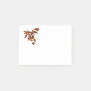 Bloco Post-it Dragão flamejante