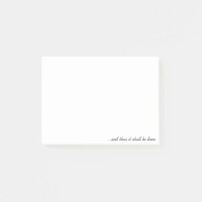 Bloco Post-it … e será feito assim (Frente)