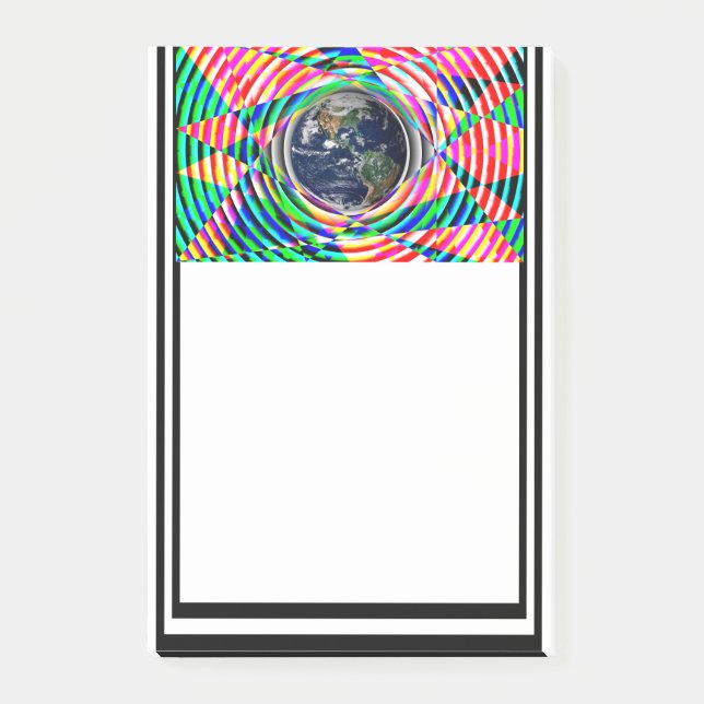 Bloco Post-it Earth Vibes de Kenneth Yoncich (Frente)