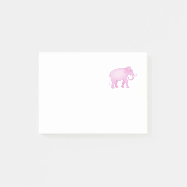 Bloco Post-it Elefante cor-de-rosa (Frente)