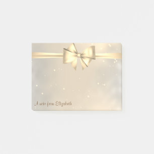 Bloco Post-it Elegante Moderno Feminino, Arco Dourado - Personal