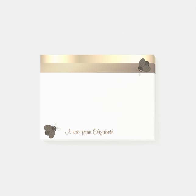 Bloco Post-it Elegante Moderno Feminino,Joaninhas - Personalizad (Frente)