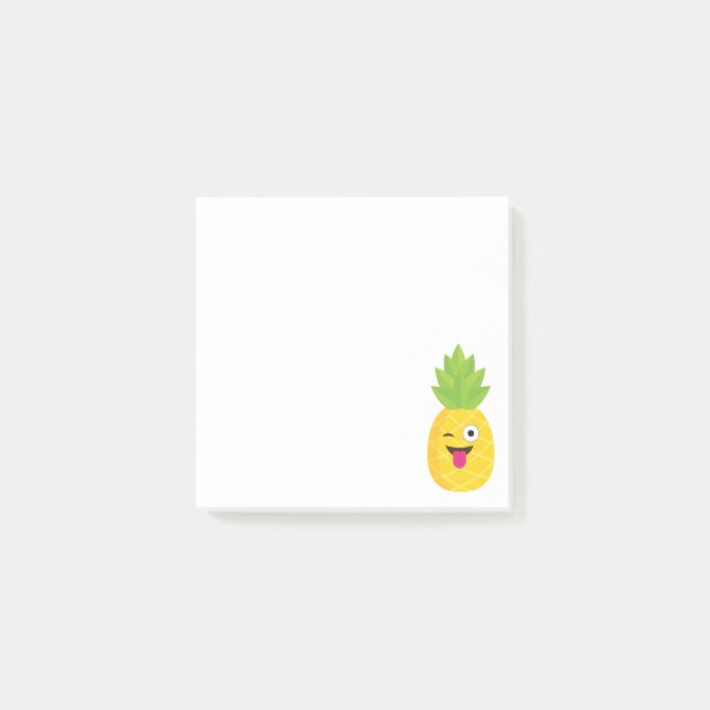 Bloco Post-it emoji pineapple (Frente)
