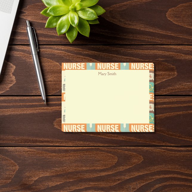 Bloco Post-it Enfermeira Profissional•Personalizado (Criador carregado)