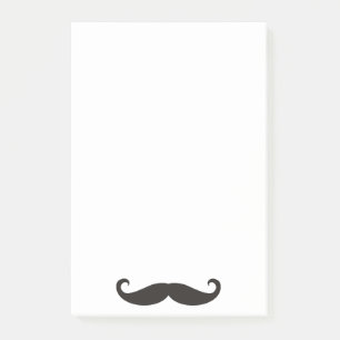 Bloco Post-it Engraçado bigode / Schberrbart + seu texto