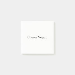 Bloco Post-it Escolha o Vegan: Estilo mínimo