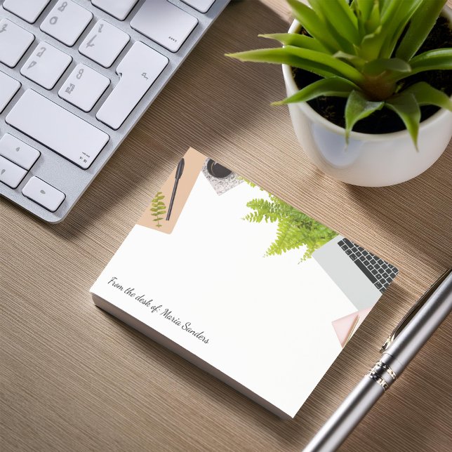 Bloco Post-it Escritório Da Mesa (Criador carregado)