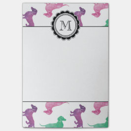 Bloco Post-it Está chovendo Dachshunds