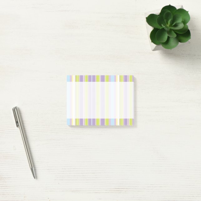Bloco Post-it Estirpes Coloridas, Estirpes Arco-Íris, Padrões Ra (Escritótio)