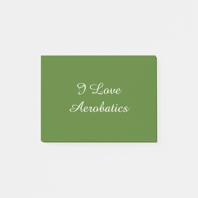 Bloco Post-it Eu Amo Aerobática (Frente)