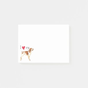 Bloco Post-it Eu amo meu Brittany