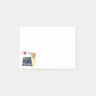 Bloco Post-it Eu amo meu Yorkie