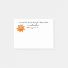 Bloco Post-it Eu posso fazer todas as coisas com o cristo