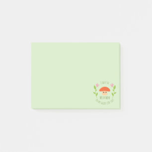 Bloco Post-it Eu tenho assim o cogumelo em meu coração para vo