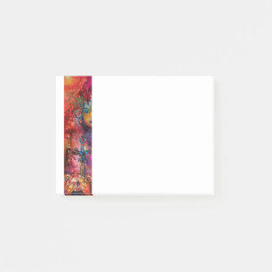 Bloco Post-it EXCALIBUR, Vermelho Roxo Preto