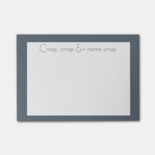 Bloco Post-it Excremento de vista elegante, excremento & mais