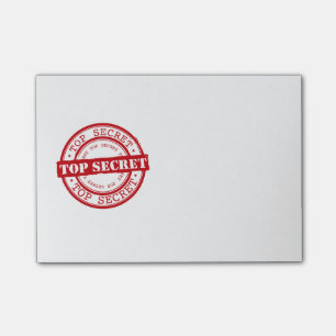 Bloco Post-it Extremamente secreto