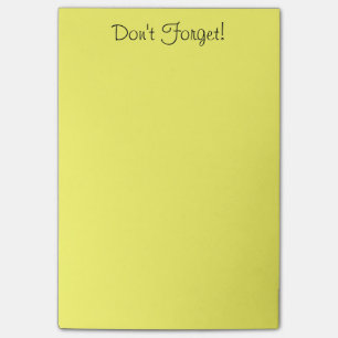 Bloco Post-it Faça suas próprias grandes anotações de post-i