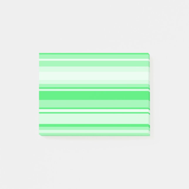 Bloco Post-it faixas verdes primavera (Frente)