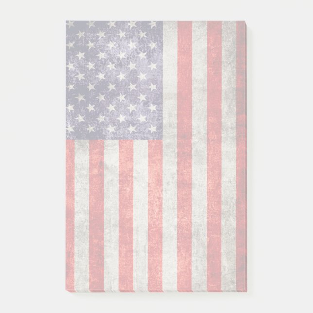 Bloco Post-it Falln Antique Bandeira Americana (Frente)