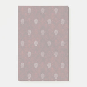 Bloco Post-it Falln Victorian Skulls Red