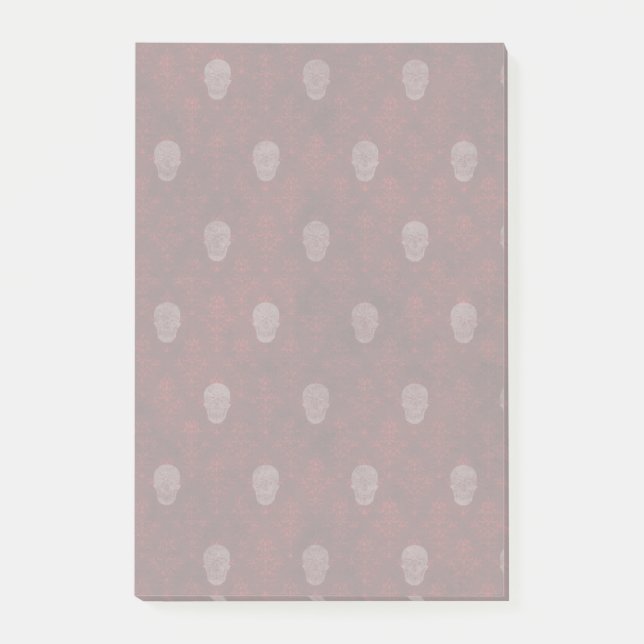 Bloco Post-it Falln Victorian Skulls Red (Frente)