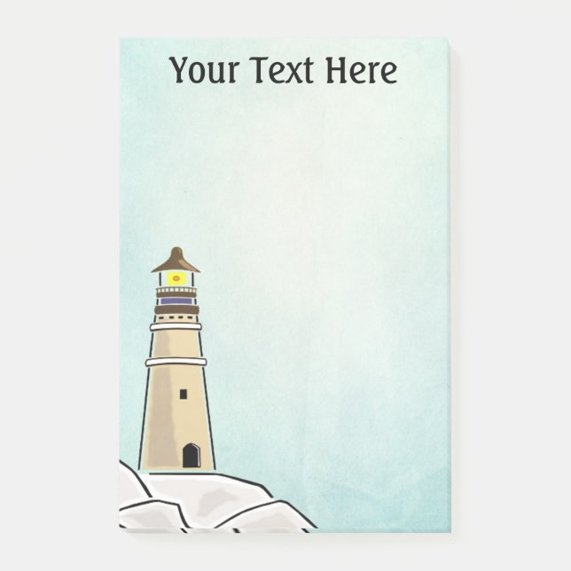 Bloco Post-it Farol Personalizado (Frente)
